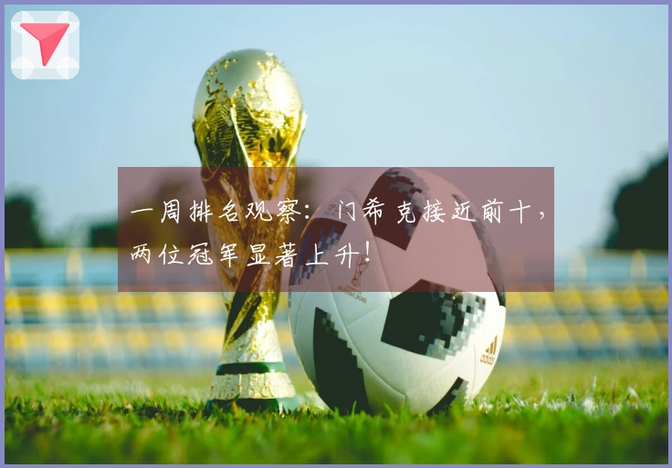 一周排名观察：门希克接近前十，两位冠军显著上升！